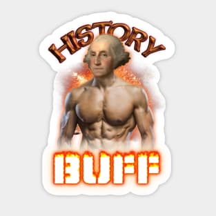 History Buff George Washington Sticker